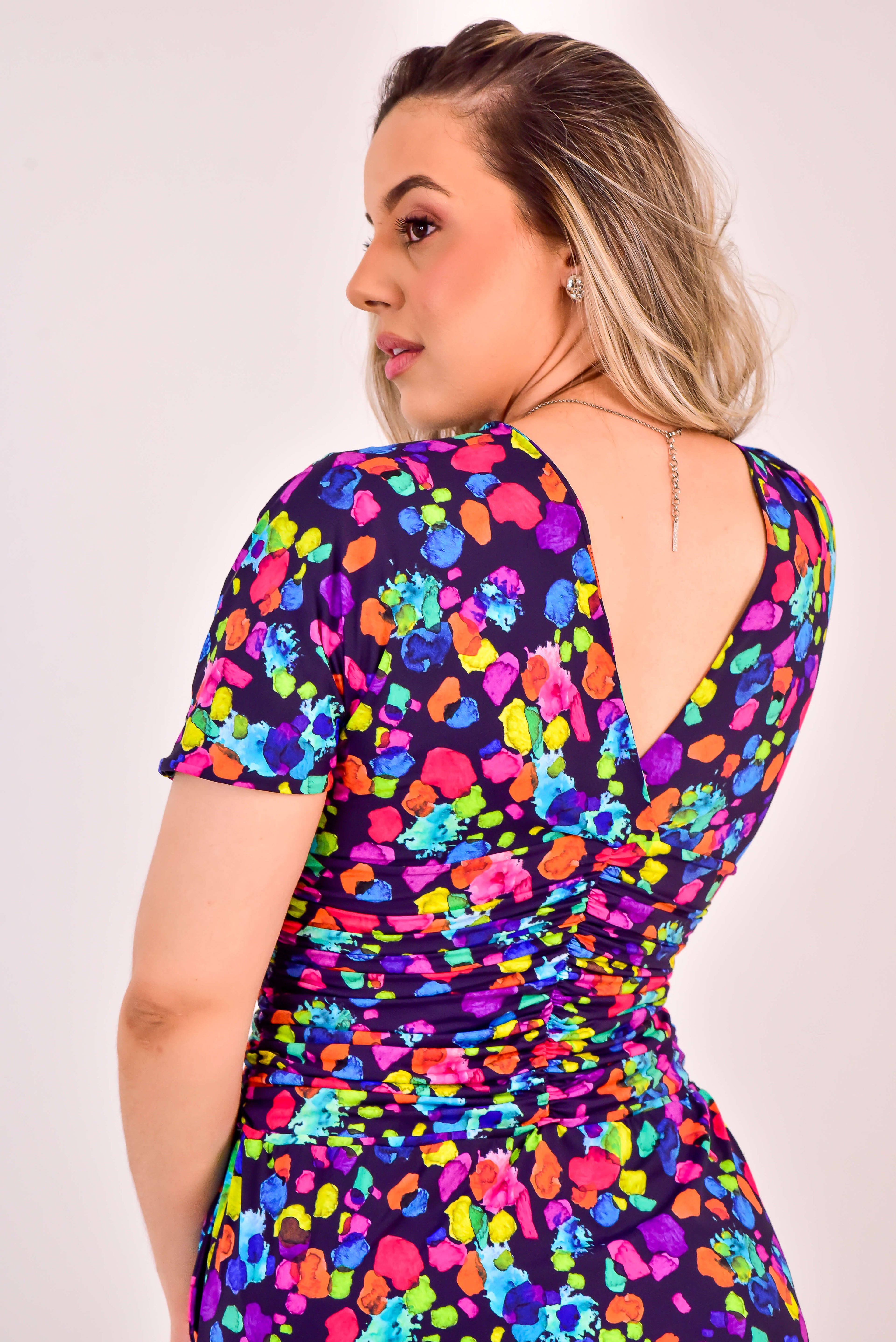 Vestido Charlote - Aquarela
