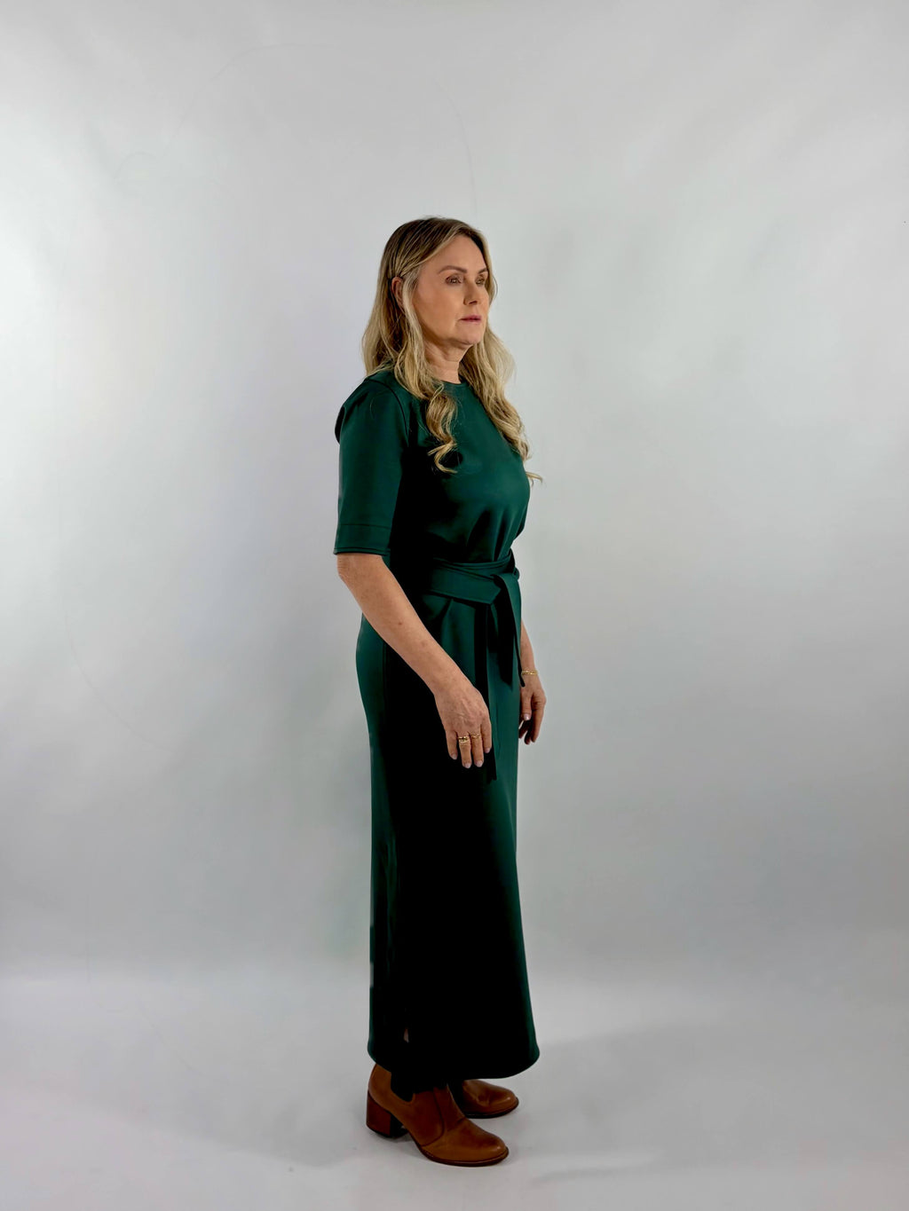 Vestido Línea - Verde Musgo