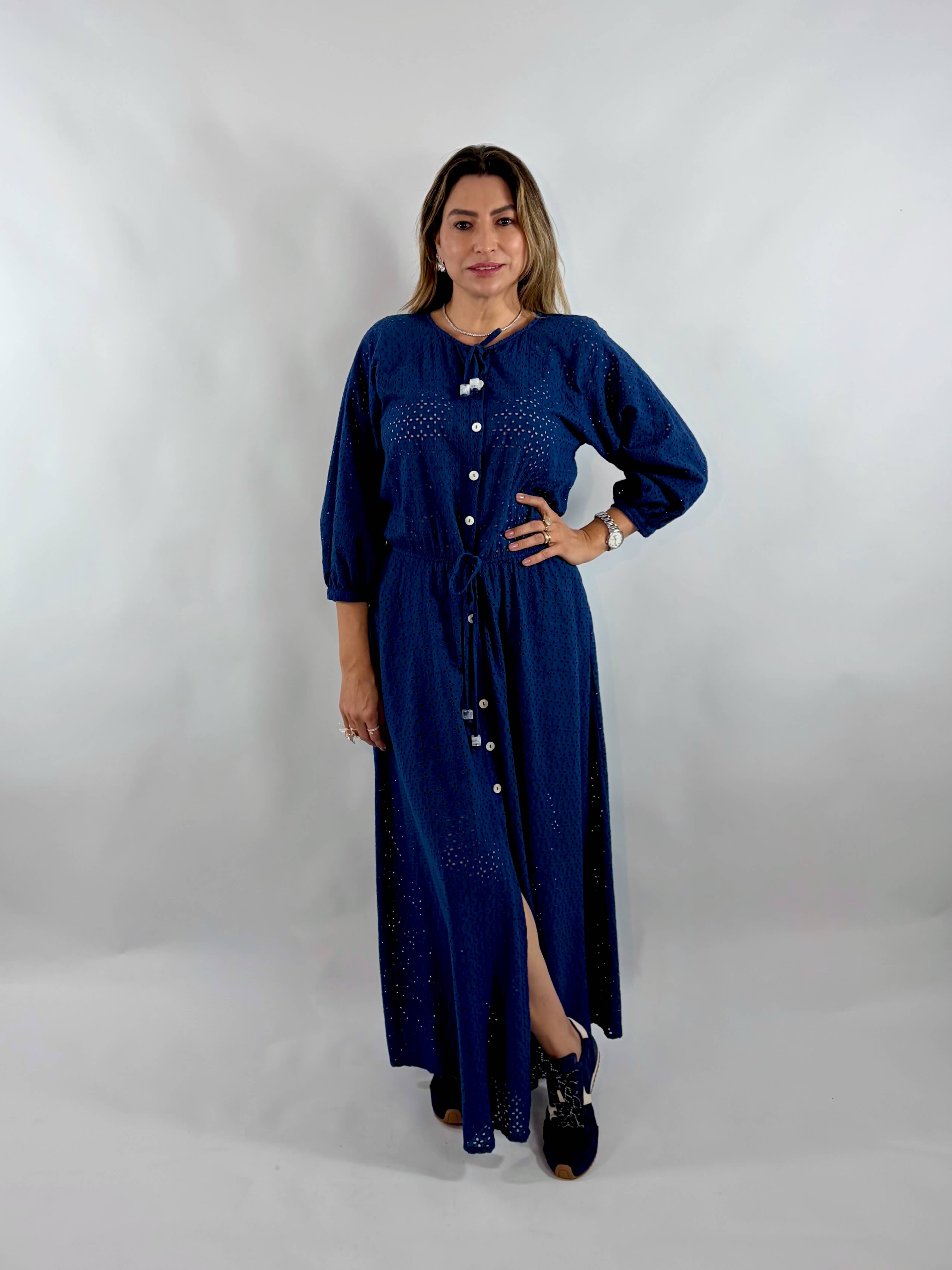 Vestido Charlote - Azul Marinho