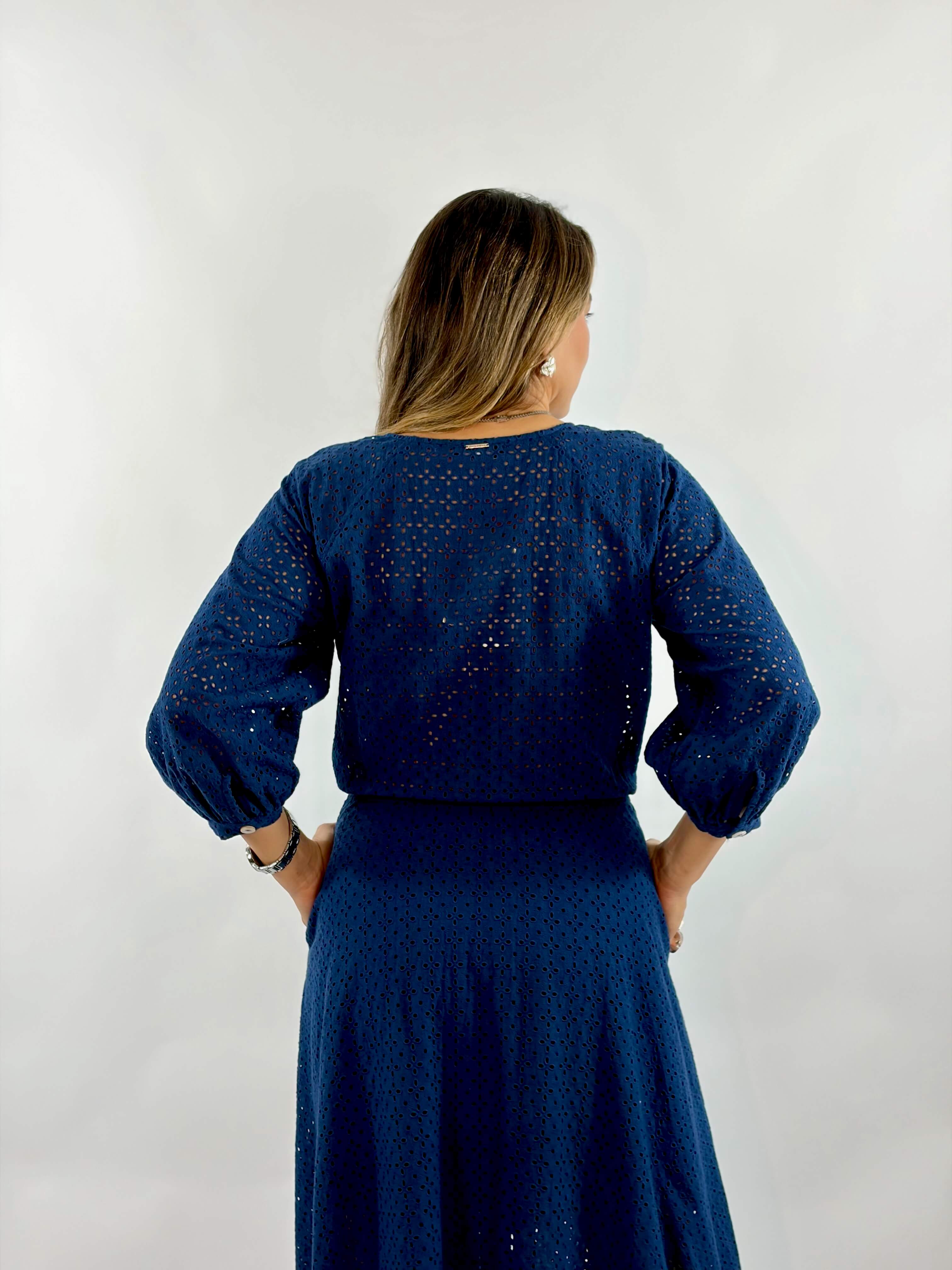 Vestido Charlote - Azul Marinho