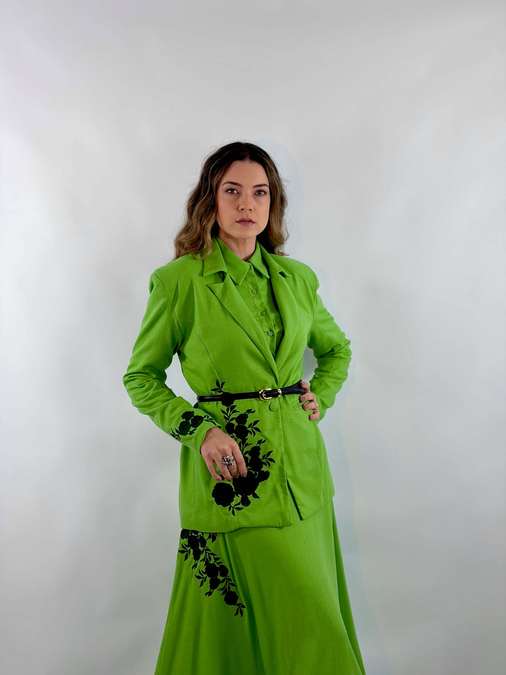 Blazer Bordado - Verde