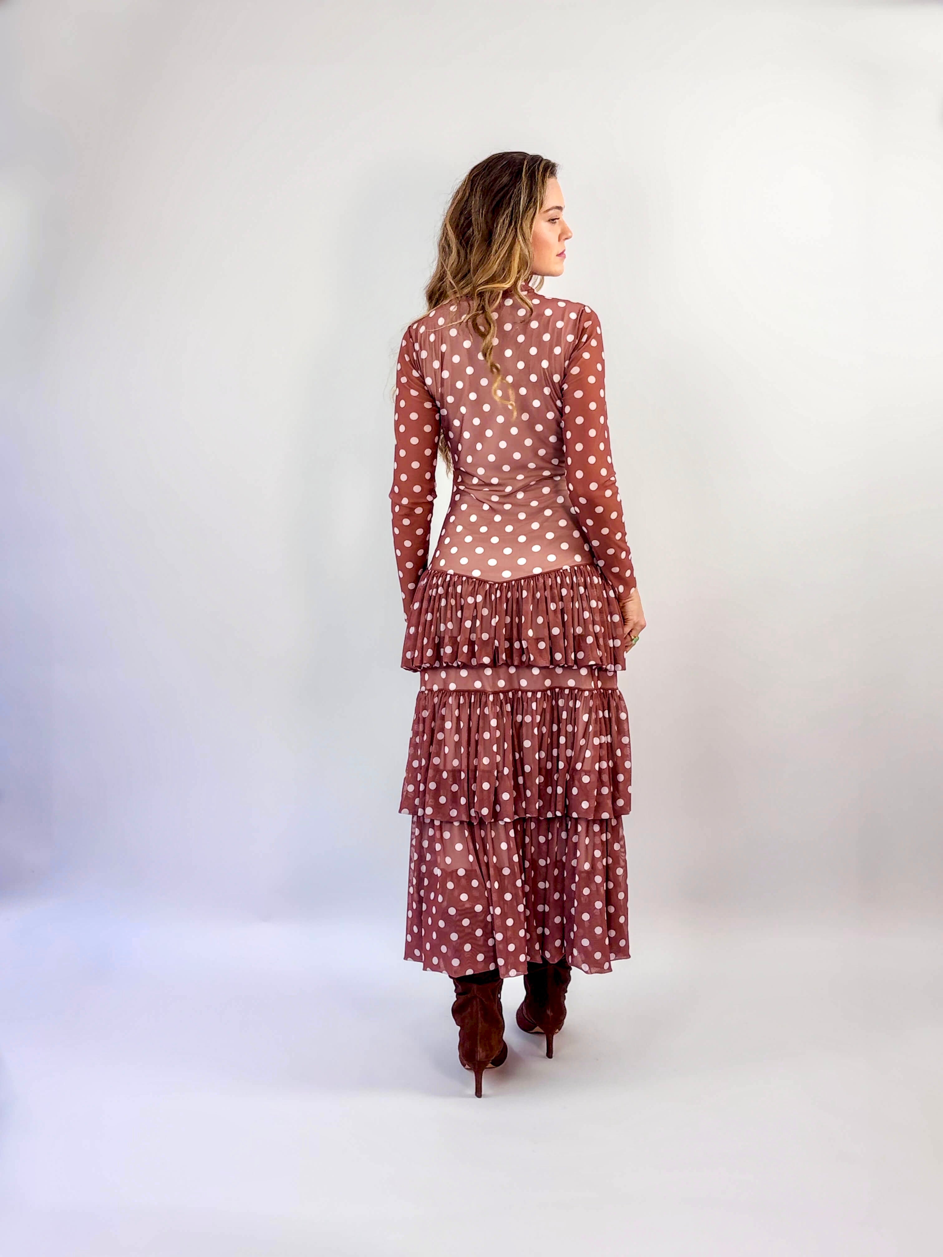 Vestido Vertice - Poa