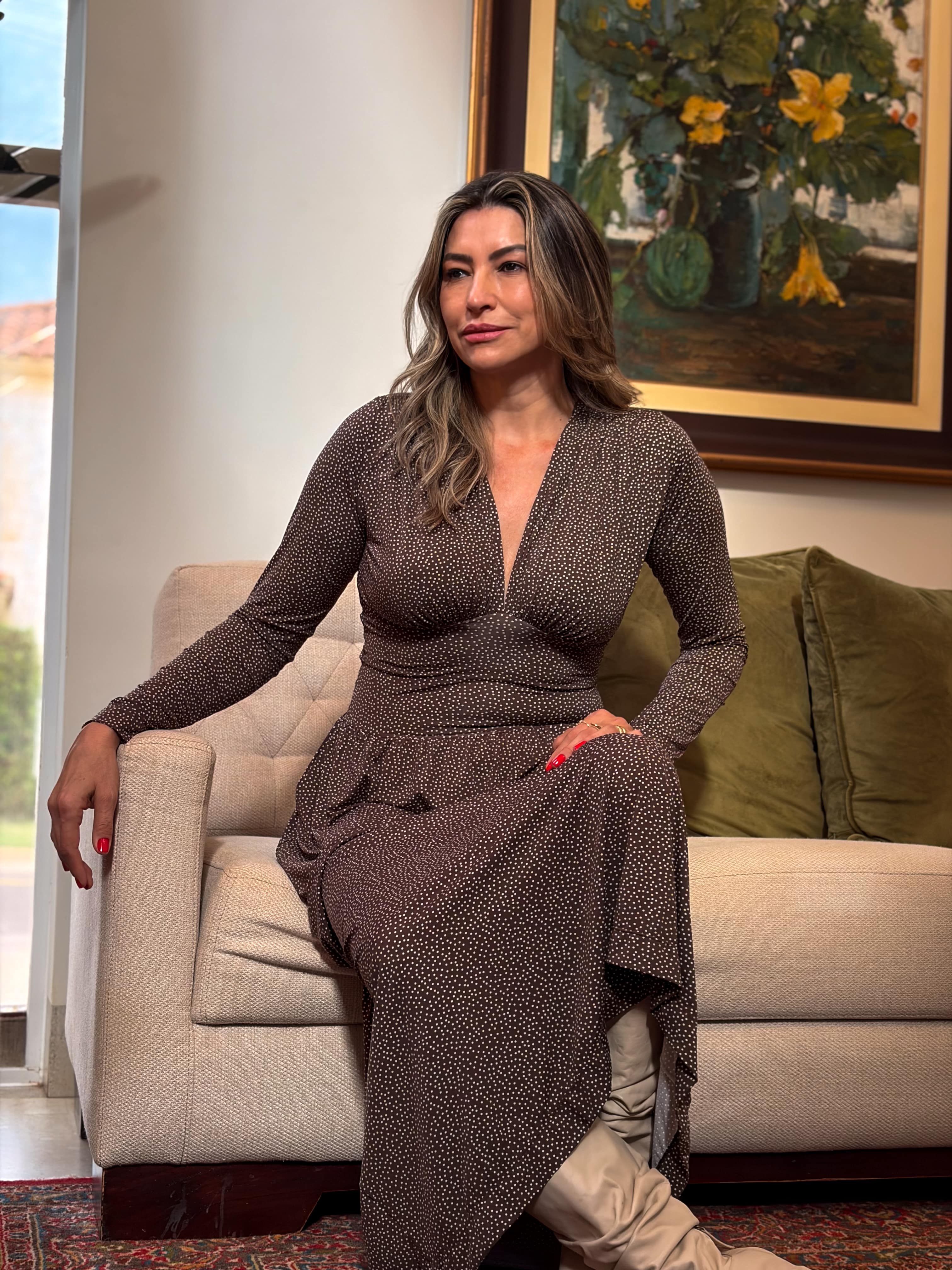 Vestido Dominique - Poá