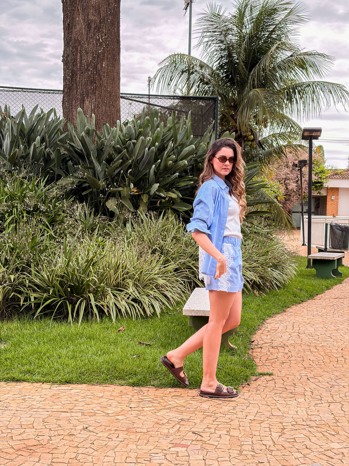 Camisa Capri - Azulato