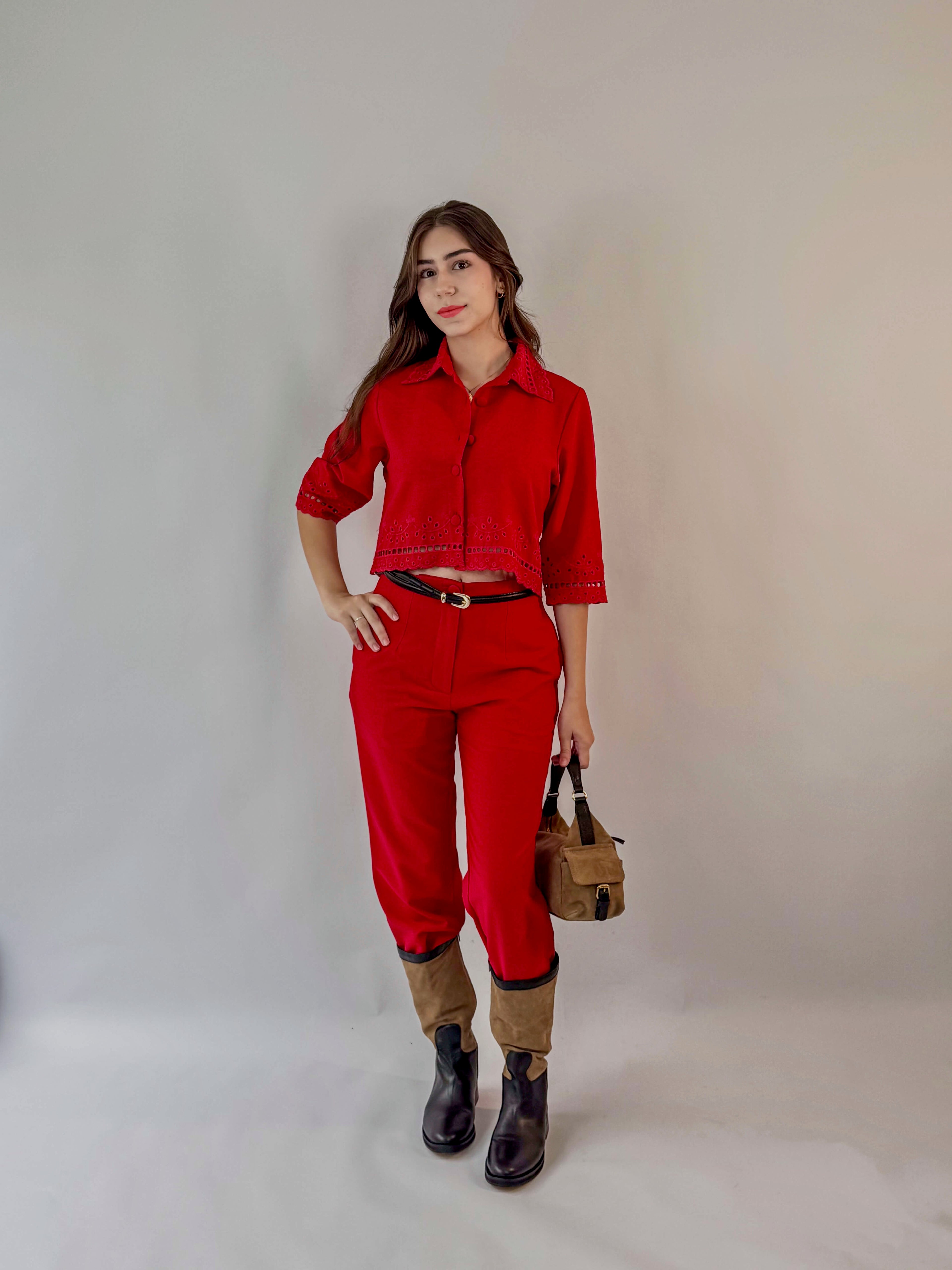 Calça Daniela - Vermelho