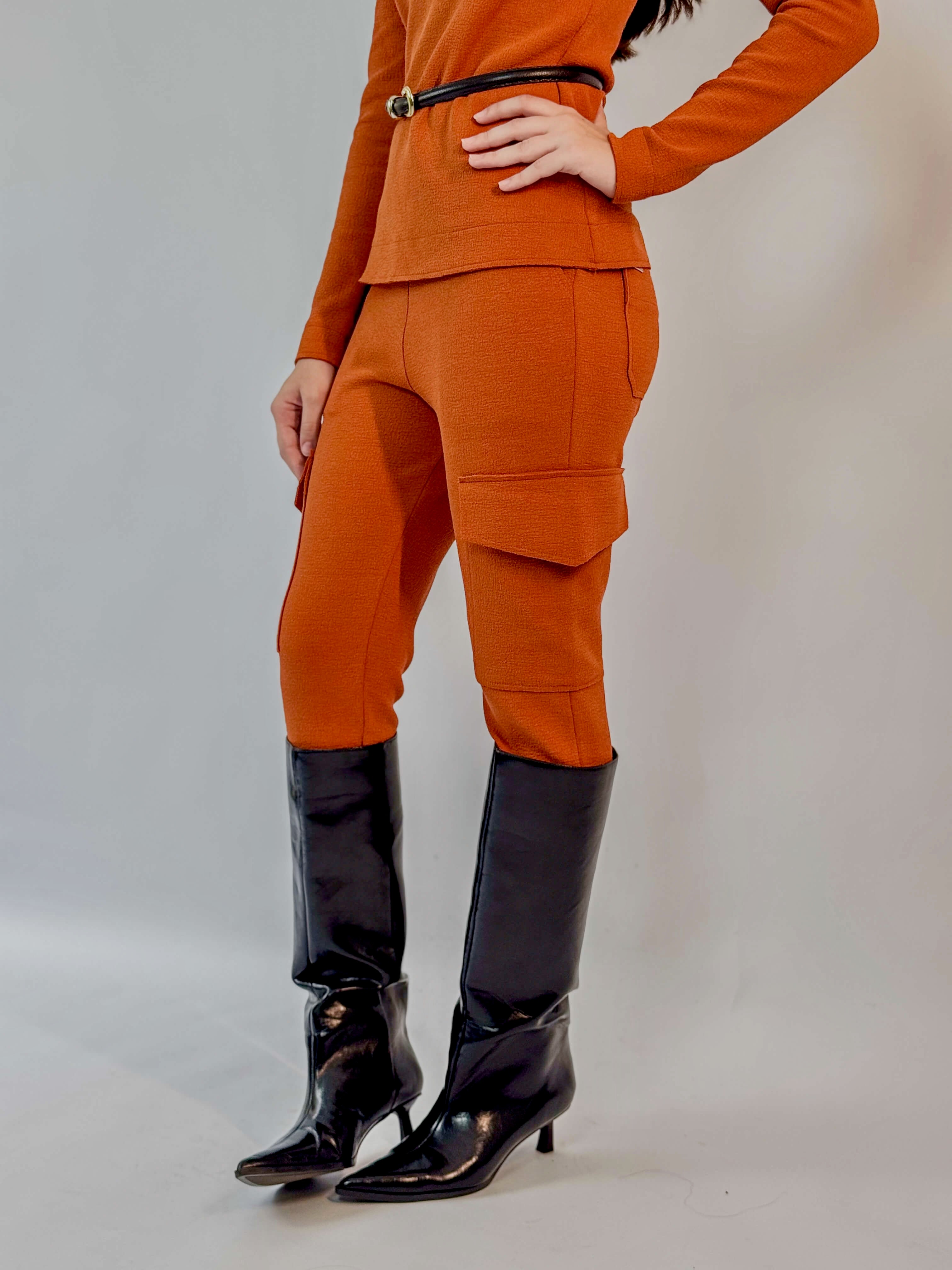 Calça Cargo - Ocre